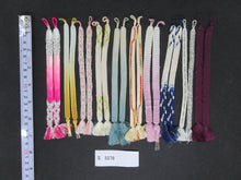 Load image into Gallery viewer, S#5278 Silk Haori Himo Flat Braid 10pcs Bundle Pack
