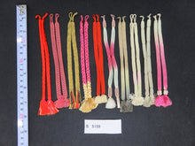 Load image into Gallery viewer, S#5159 Silk Haori Himo Flat Braid 10pcs Bundle Pack
