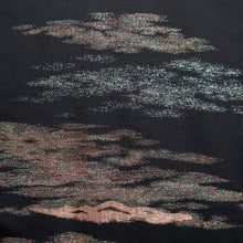 Load image into Gallery viewer, Haori Jacket Vintage(1950-1980) Black Gold Cloud Silk #9717A1
