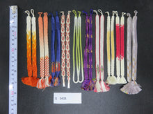 Load image into Gallery viewer, S#5438 Silk Haori Himo Flat Braid 10pcs Bundle Pack
