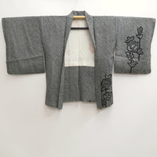 Load image into Gallery viewer, Haori Jacket Vintage(1950-1980) Black Shibori Flower Silk #10020C4
