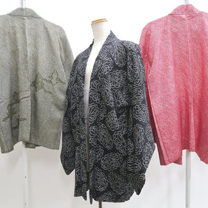 Bundle 12pcs Silk Vintage Full Shibori Haori Wholesale Bulk Free Shipping #494