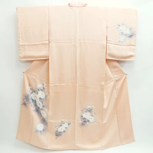 Kimono Pale Pink Hand painted Peony Silk #9934B5