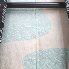 Load image into Gallery viewer, Haori Jacket Vintage(1950-1980) Black Green Shibori Leaves Silk #10581C1
