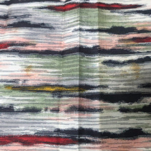KK1475A2 Silk Kimono Fabric Vintage(1950-1980) Meisen Gray White 72.0x12.2in(183x31cm)