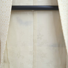 Load image into Gallery viewer, Haori Jacket Cream white Beige Butterfly Embroidery Silk #10942F1
