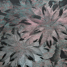 Load image into Gallery viewer, Haori Jacket Vintage(1950-1980) Black Silver Flower Silk #10124D3

