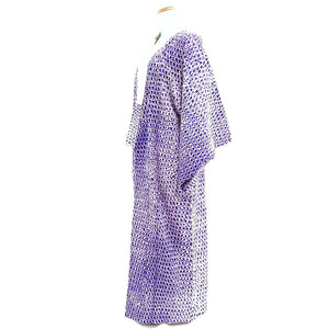 Juban Vintage(1950-1980) Blueish Purple Shibori Silk #10365F4