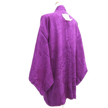 Load image into Gallery viewer, Haori Jacket Vintage(1920-1950) Purple Pine Tree Silk #10621C3
