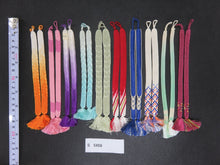Load image into Gallery viewer, S#5459 Silk Haori Himo Flat Braid 10pcs Bundle Pack
