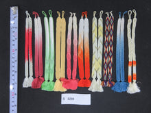 Load image into Gallery viewer, S#5299 Silk Haori Himo Flat Braid 10pcs Bundle Pack
