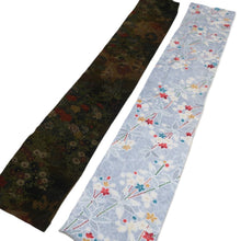 Load image into Gallery viewer, CC1007C1 Silk 8pcs Bundle Kimono Fabric Purple Light Blue 32.3x4.7in(82x12cm)
