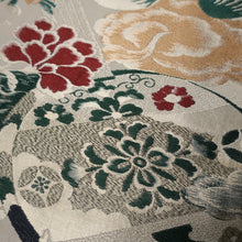 Load image into Gallery viewer, BB10033AC Silk Obi Fabric Vintage(1920-1950) Phoenix Red Green 73.6x11.4in(187x29cm)
