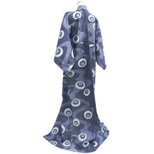 Load image into Gallery viewer, Yukata Vintage(1950-1980) Navy White Bangasa Umbrella Cotton #10756D3

