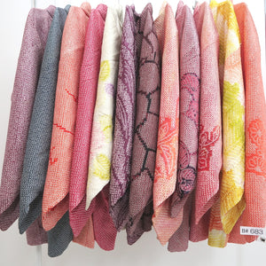 Bundle 12pcs Silk Vintage Full Shibori Haori Wholesale Bulk Free Shipping #683