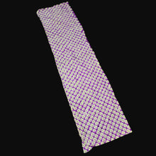 Load image into Gallery viewer, KK1486A2 Silk Kimono Fabric Vintage(Pre-1920) Shibori Purple Yellow 50.8x11.4in(129x29cm)
