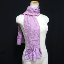 Load image into Gallery viewer, Silk Japanese Obiage Shibori Light Purple 50.4x5.9in(128x15cm) A#10056
