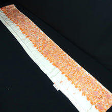 Load image into Gallery viewer, KK1381B7 Silk Kimono Fabric Vintage(1950-1980) Shibori Orange 82.3x10.6in(209x27cm)
