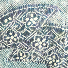 Load image into Gallery viewer, Haori Jacket Vintage(1950-1980) Light Blue Full Shibori Plum blossom Silk #10921E5
