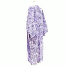 Load image into Gallery viewer, Juban Vintage(1950-1980) Blueish Purple Shibori Silk #10365F4
