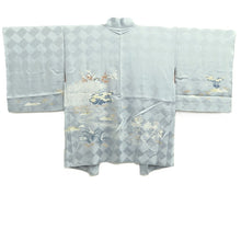 Load image into Gallery viewer, Haori Jacket Blueish Gray Landscape Silk #10792D5
