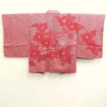Load image into Gallery viewer, Haori Jacket Vintage(1950-1980) Reddish Pink Full Shibori Flower Silk #10215E2
