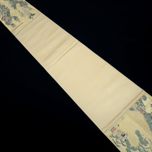 Fukuro Obi Gold Landscape Kizoku Samurai Silk BB333V9