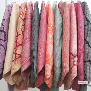 Bundle 12pcs Silk Vintage Full Shibori Haori Wholesale Bulk Free Shipping #661