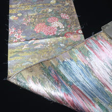 Load image into Gallery viewer, BB10053AD Silk Obi Fabric Flower Gold 52.4x11.0in(133x28cm)
