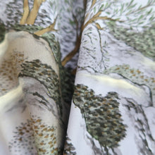 Load image into Gallery viewer, Men's Juban Blueish Gray Landscape Silk #10661C5
