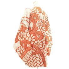 Load image into Gallery viewer, Haori Jacket Vintage(1950-1980) Reddish Brown Full Shibori Peony Silk #10571B5
