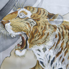 Load image into Gallery viewer, Men's Haori Vintage(1950-1980) Blue Black Dragon Tiger Silk #10648C4
