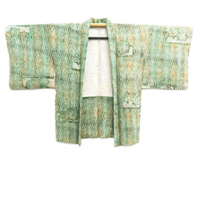 Load image into Gallery viewer, Haori Jacket Vintage(1950-1980) Green Brown Full Shibori Kiku Silk #10802D5
