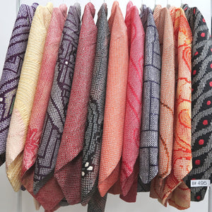 Bundle 12pcs Silk Vintage Full Shibori Haori Wholesale Bulk Free Shipping #495