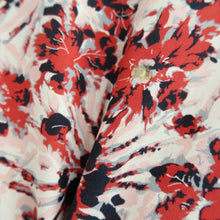 Load image into Gallery viewer, Haori Jacket Vintage(1950-1980) White Red Black Flower Silk #10841E2

