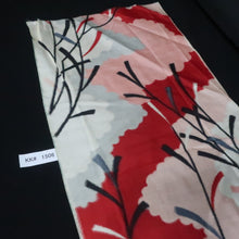 Load image into Gallery viewer, KK1506A2 Silk Kimono Fabric Vintage(1920-1950) Meisen Red 57.1x13.0in(145x33cm)
