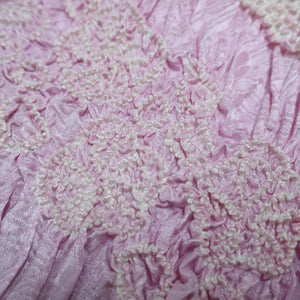 Silk Japanese Obiage Shibori Light Purple 50.4x6.3in(128x16cm) A#10006
