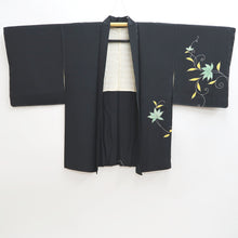 Load image into Gallery viewer, Haori Jacket Vintage(1950-1980) Black Vine Silk #9738A2
