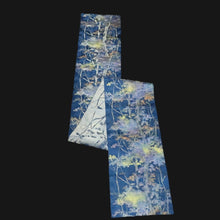 Load image into Gallery viewer, BB10104AG Silk Obi Fabric Vintage(1950-1980) Forest Blue 92.5x10.6in(235x27cm)
