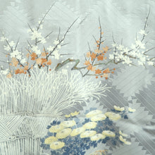 Load image into Gallery viewer, Haori Jacket Blueish Gray Landscape Silk #10792D5
