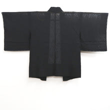 Load image into Gallery viewer, Haori Jacket Vintage(1950-1980) Black See-Through Flower Ryusui Silk #10230E2
