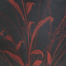Load image into Gallery viewer, Haori Jacket Vintage(1950-1980) Black Burgundy Sheer Botanical Silk #10912E5
