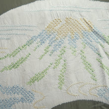 Load image into Gallery viewer, Men&#39;s Juban Moss green Mountain Shibori Silk #10293E5
