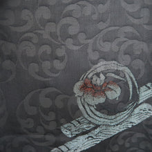 Load image into Gallery viewer, Haori Jacket Vintage(1950-1980) Black Silver Sheer Silk #10962F3
