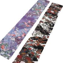 Load image into Gallery viewer, CC1007C1 Silk 8pcs Bundle Kimono Fabric Purple Light Blue 34.3x5.9in(87x15cm)
