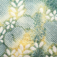 Load image into Gallery viewer, Haori Jacket Green Yellow Full Shibori Flower Silk #10701D1
