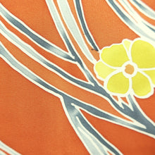 Load image into Gallery viewer, Haori Jacket Vermillion Flower Silk #10721D2
