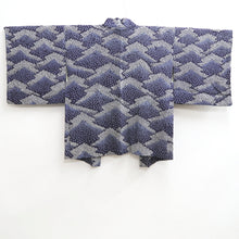 Load image into Gallery viewer, Haori Jacket Vintage(1950-1980) Blueish Purple Shibori Wave Silk #10110D2
