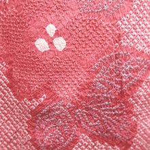 Load image into Gallery viewer, Haori Jacket Vintage(1950-1980) Reddish Pink Full Shibori Flower Silk #10215E2
