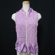 Load image into Gallery viewer, Silk Japanese Obiage Shibori Light Purple 50.4x5.9in(128x15cm) A#10056
